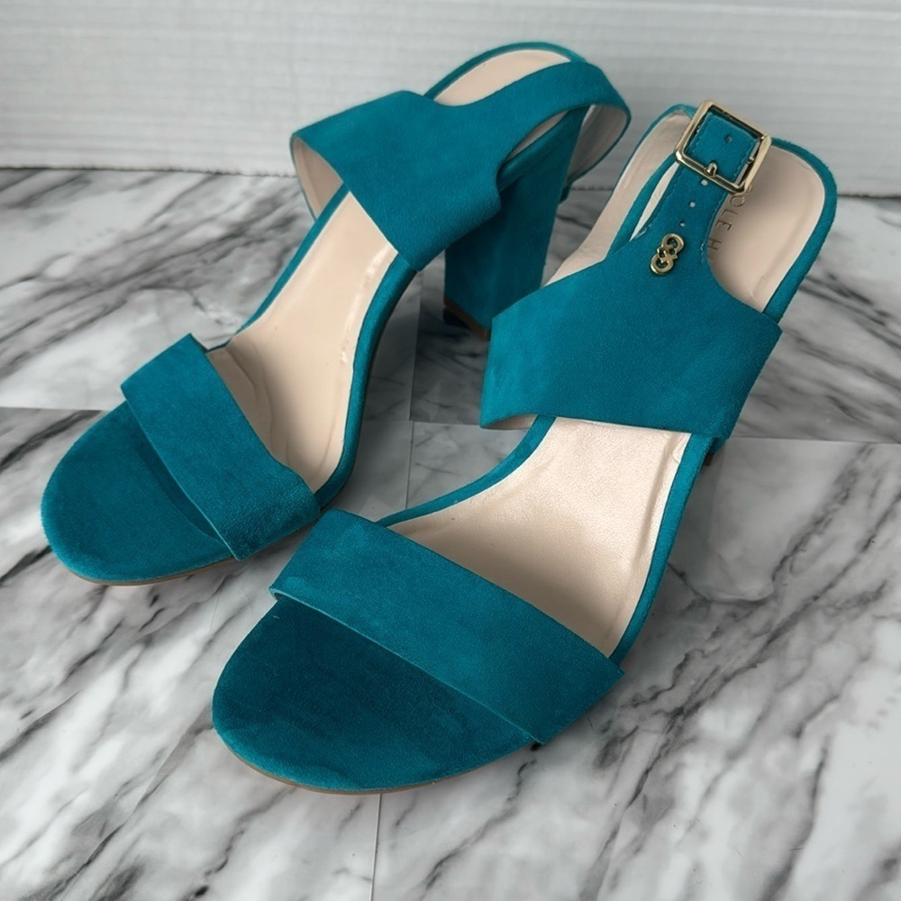 Cole Haan Octavia turquoise sling back sandal shoe size 8